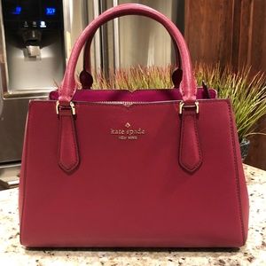 Authentic Kate Spade satchel including adjustable crossbody strap